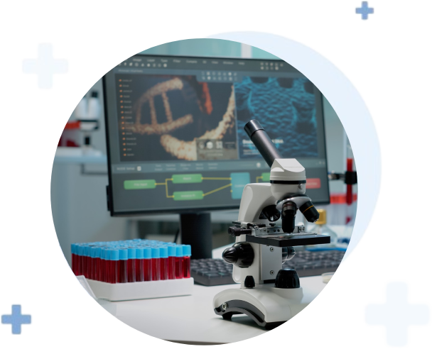 SSV-microscope-laboratory-desk-with-researching-instruments SSV-Diagnostic Pathology-Laboratory-desk-with-researching-instruments
